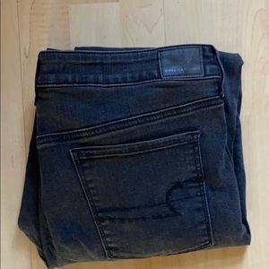AE black skinny jeans